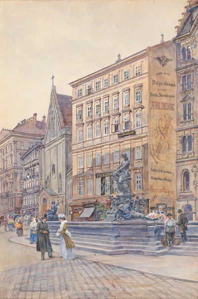 Der Neue Markt mit dem Donnerbrunnen von Rudolf Bernt